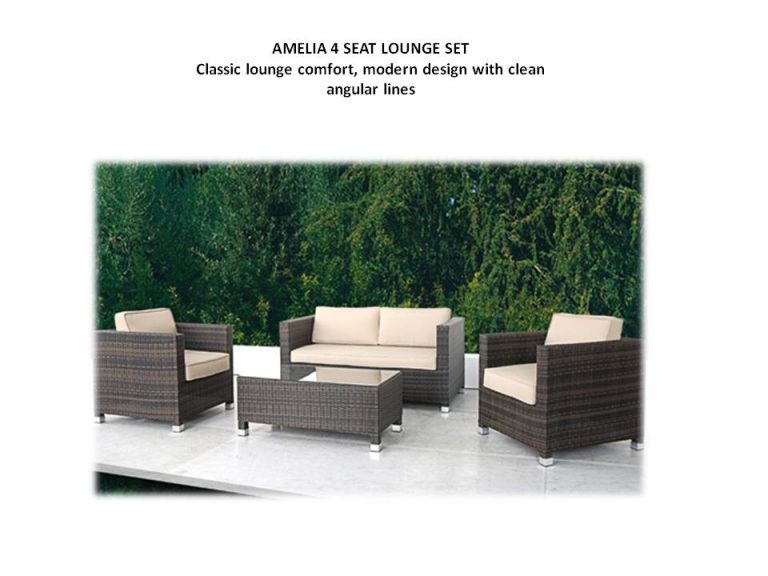 Amelia 4 seater set