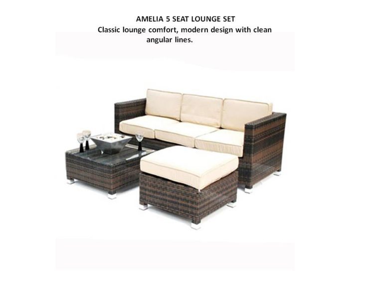 Amelia 5 Seater Set