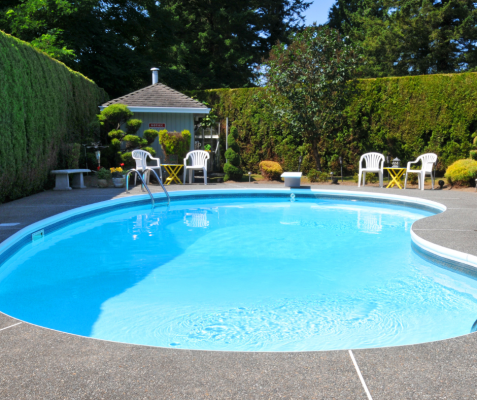 Changing the shape and size of an old swimming pool